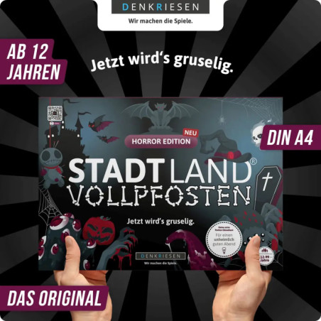 STADT LAND VOLLPFOSTEN - HORROR EDITION - Jetzt wird’s gruselig (DinA4-Format)