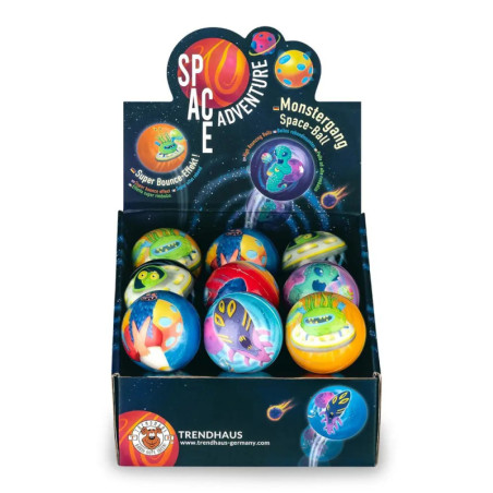 SPACE MONSTERGANG SPACE-BALL  6CM, 6-FACH SORTIERT