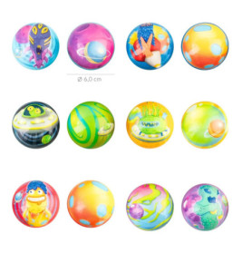 SPACE MONSTERGANG SPACE-BALL  6CM, 6-FACH SORTIERT