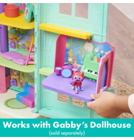 Gabby’s Dollhouse, schickes Musikzimmer mit Daniel James Catnip-Figur und 2 Zubehörteilen, 2 Möbelstücken und 2 Überra