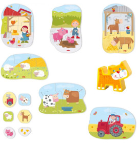 HABA 6 erste Puzzles - Bauernhof