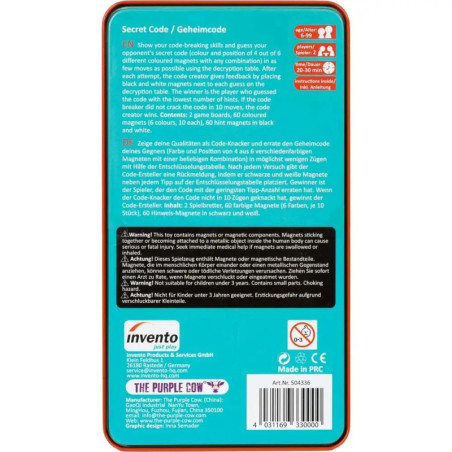 Invento Just Play Magnetspiele: Secret Code - Geheim-Code