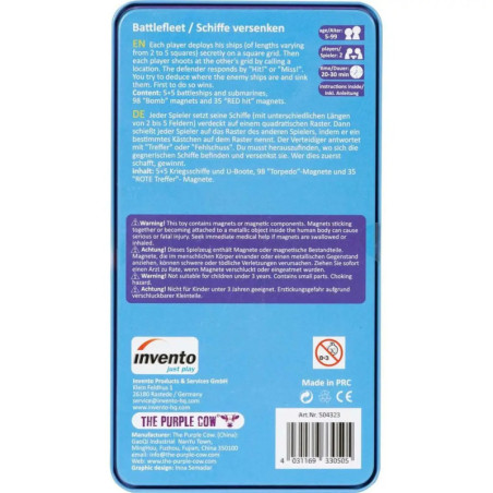Invento Just Play Magnetspiele: Battlefleet - Schiffe versenken