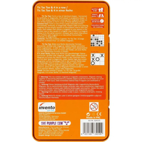 Invento Just Play Magnetspiele: Tic Tac Toe & 4 in a Row