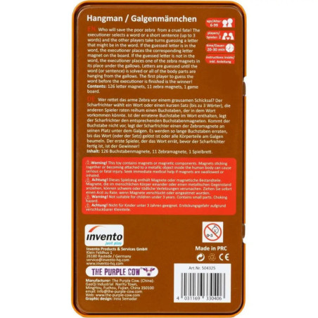 Invento Just Play Magnetspiele: Hangman - Galgenmännchen