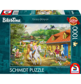 Puzzle KIDDINX Bibi & Tina, Spaß auf dem Martinshof 1000Teile