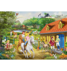 Puzzle KIDDINX Bibi & Tina, Spaß auf dem Martinshof 1000Teile