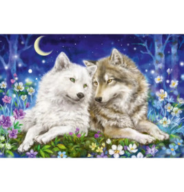 Puzzle Kuschelige Wolfsfreunde 200Teile