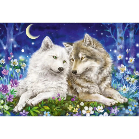Puzzle Kuschelige Wolfsfreunde 200Teile