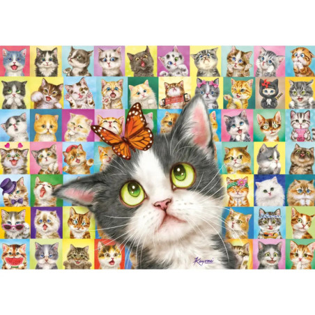 Puzzle Katzen-Mimik  1000Teile