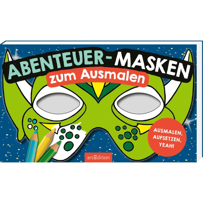 Abenteuer-Masken zum Ausmalen
