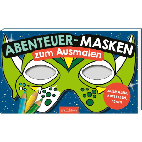 Abenteuer-Masken zum Ausmalen