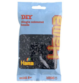 Hama® Bügelperlen Perlen, schwarz, 1.000 Stück