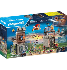 Playmobil Novelmore Set: Box mit mittelalterlicher Burg, Rittern und Zubehör, geeignet für Kinder von 4-10 Jahren.