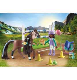 PLAYMOBIL 71355 Zoe & Blaze mit Turnierparcours