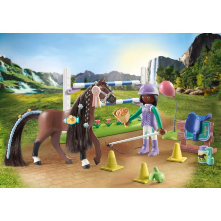 PLAYMOBIL 71355 Zoe & Blaze mit Turnierparcours