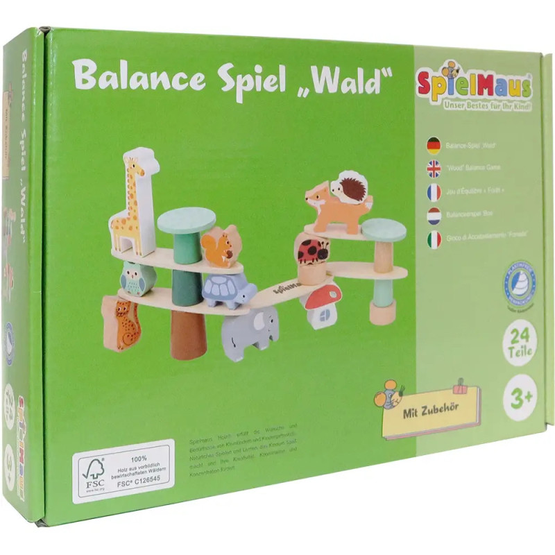 Grüne Box Balance Spiel Wald: Tierfiguren und Bäume für Kinder ab 3 Jahren. Grüne Box Balance Spiel Wald: Tierfiguren und Bäume für Kinder ab 3 Jahren.