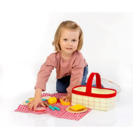 Spielmaus Küche Picknick Korb, 18 Teile
