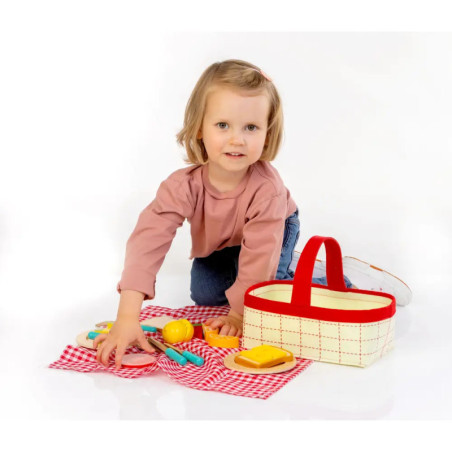 Spielmaus Küche Picknick Korb, 18 Teile