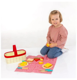 Spielmaus Küche Picknick Korb, 18 Teile