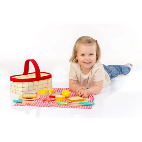 Spielmaus Küche Picknick Korb, 18 Teile