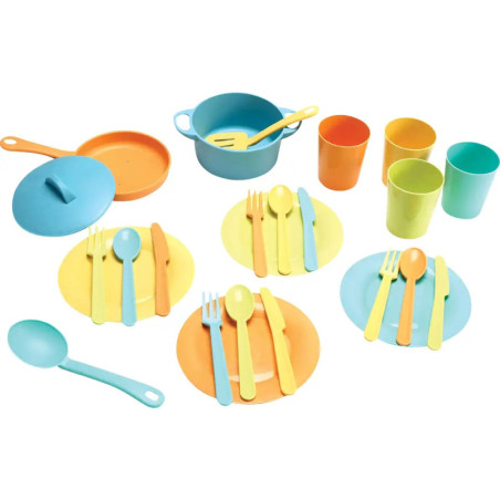 SpielMaus Küche Geschirr-Set 25-teilig, 2-fach sortiert