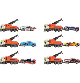 Speedzone D/C Abschleppwagen mit PKW, 6-fach sortiert