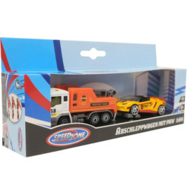 Speedzone D/C Abschleppwagen mit PKW, 6-fach sortiert