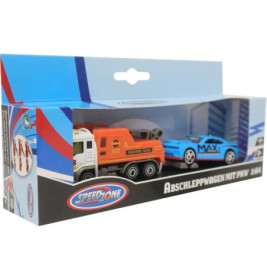 Speedzone D/C Abschleppwagen mit PKW, 6-fach sortiert
