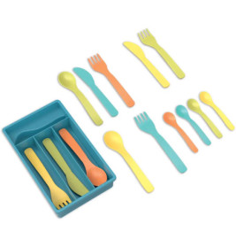 SpielMaus  Küche Besteckkasten 17-teilig