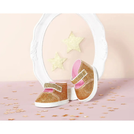 Baby Annabell Schuhe Gold 43cm