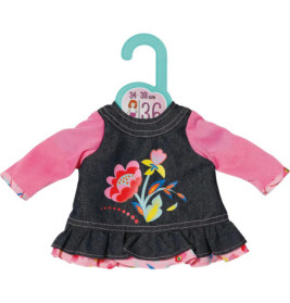 Dolly Moda Jeans Kleid Blumen 36