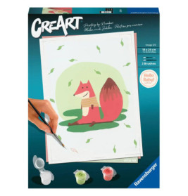 Ravensburger CreArt - Malen nach Zahlen 23654 - Hello Baby: Little Fox - ab 12 Jahren