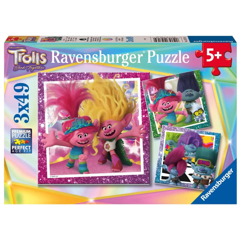 Ravensburger Puzzle-Box mit bunten Trollen für Kinder ab 5 Jahren. Ravensburger Puzzle-Box mit bunten Trollen für Kinder ab 5 Jahren.