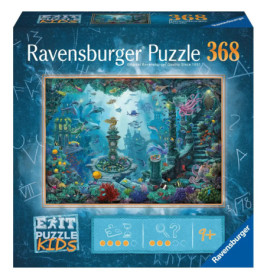 Ravensburger EXIT Puzzle Kids - 13394 Im Unterwasserreich - 368 Teile Puzzle für Kinder ab 9 Jahren,