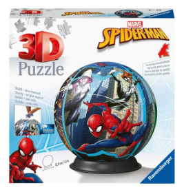 Ravensburger 3D Puzzle 11563 - Puzzle-Ball Spiderman - 72 Teile - Puzzle-Ball für Erwachsene und Kin