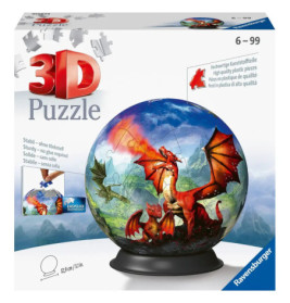 Ravensburger 3D Puzzle 11565 - Puzzle-Ball Mystische Drachen - 72 Teile - Puzzle-Ball für Erwachsene