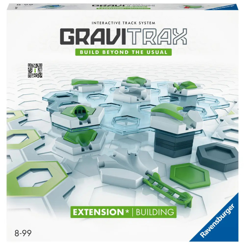 GraviTrax Erweiterungsset mit Schienenteilen und Logo, geeignet für Kinder ab 8 Jahren bis 99. GraviTrax Erweiterungsset mit Schienenteilen und Logo, geeignet für Kinder ab 8 Jahren bis 99.