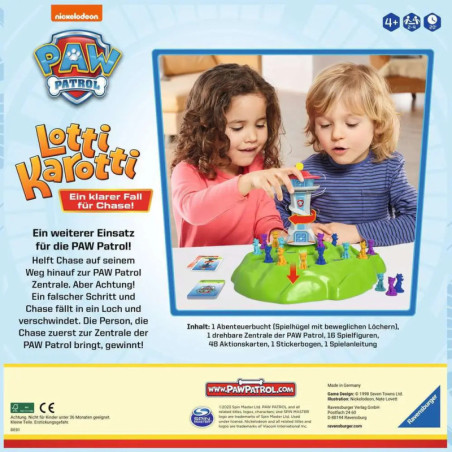 Ravenburger 22372 PAW Patrol Lotti Karotti Lustige Kinderspiele Lustige Kinderspiele