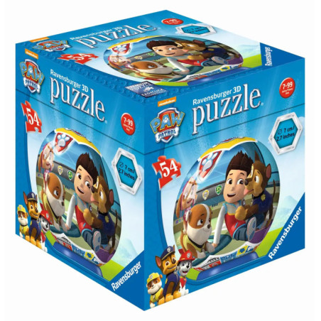Blaue Paw Patrol Ravensburger 3D-Puzzlebox mit Figurenabbildungen, 54 Teilen und 27 cm Größe. Blaue Paw Patrol Ravensburger 3D-Puzzlebox mit Figurenabbildungen, 54 Teilen und 27 cm Größe.