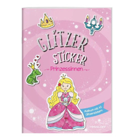 Glitzer Sticker Malbuch. Prinzessinnen