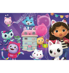 Puzzle Gabby's Dollhouse Geburtstagsfeier im Puppenhaus 60Teile