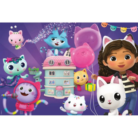 Puzzle Gabby's Dollhouse Geburtstagsfeier im Puppenhaus 60Teile