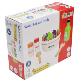Spielmaus Küche Salat-Set aus Holz, 30 Teile