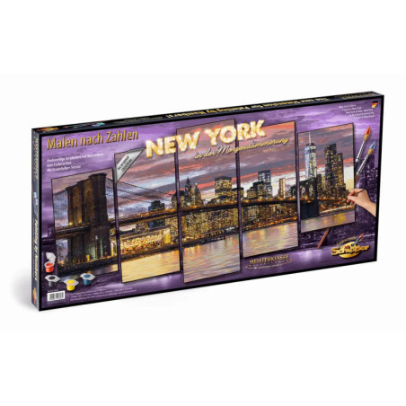 Malen nach Zahlen  - New York in der Morgendämmerung