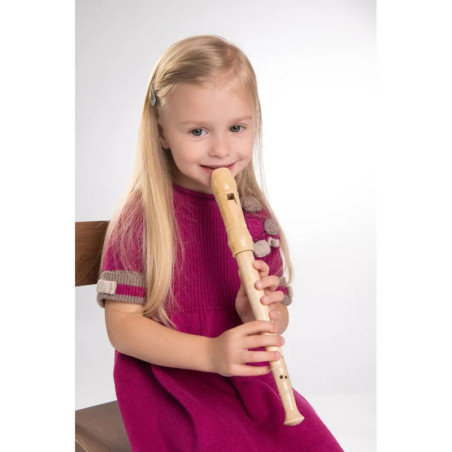 Boogie Bee Blockflöte Holz Deutsch, 32 cm