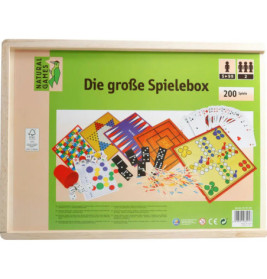 Natural Games Holz-Spielesammlung 200 in 1
