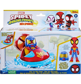 Spidey mit Luftkissengleiter