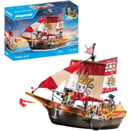 PLAYMOBIL 71418 Kleines Piratenschiff