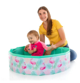 Splash & Fun Fix Pool Flamingo 80 cm, faltbar, mit Tasche